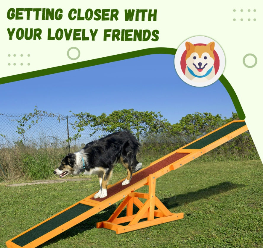 Wooden Dog Agility Seesaw For Training And Exercise Equipment