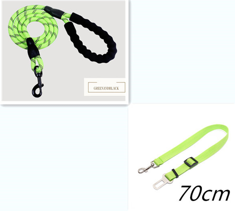 Reflective Nylon Dog Leash Suitable for All Breeds - Perfect for Walking and Training