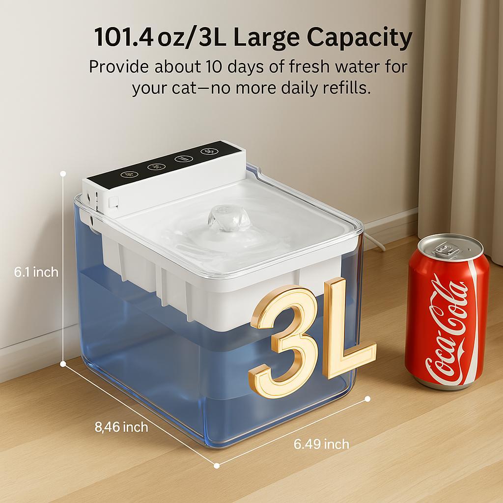 Automatic Pet Fountain Dog Water Dispenser Automatic Sensing Function