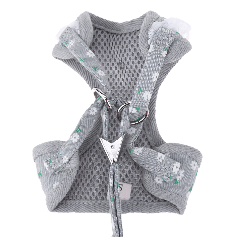 Strawberry-Inspired Pet Chest Harness