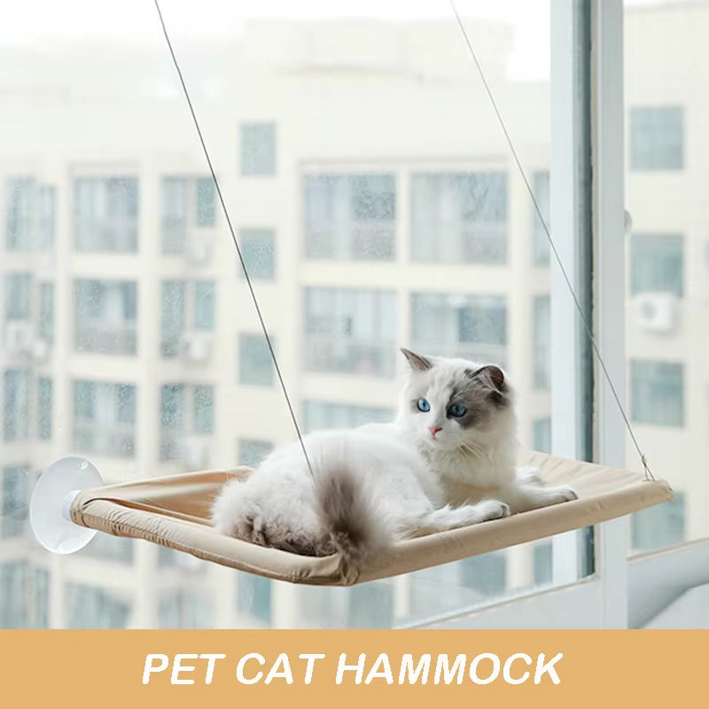 Elevated Premium Aerial Cat Hammock - Perfect Window Seat for Cats and Kittens, Supports Up to 20kg, Ideal for Climbing and Cozy Nesting