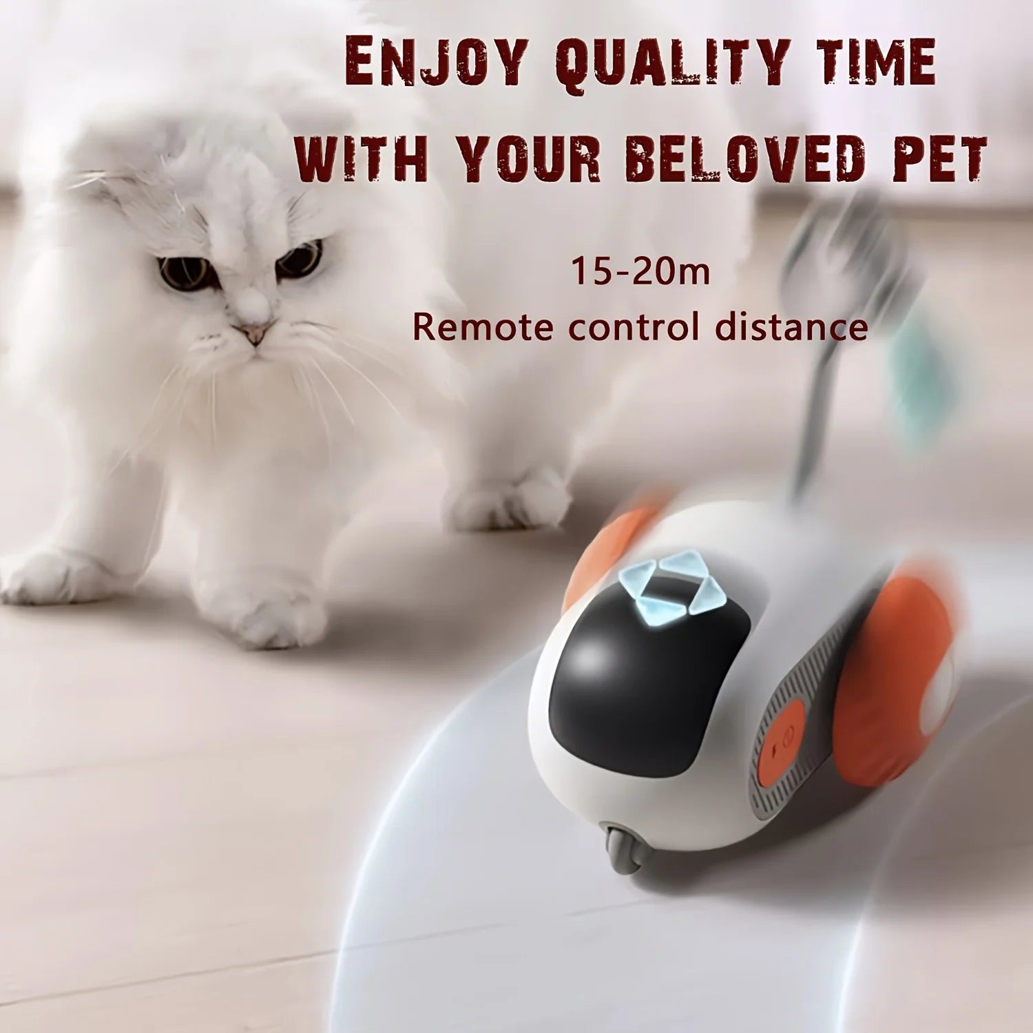 Smart Gravity Cat Toy Vehicle - Autonomous Drive with Advanced Obstacle Avoidance and Infrared Sensor for Indoor Play