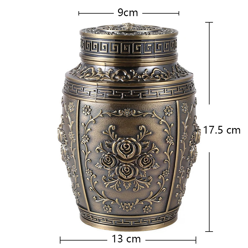 Metal Cremation Urns for Human and Pet Ashes, Memorial Keepsake Boxes, Small Animal Funeral Urns