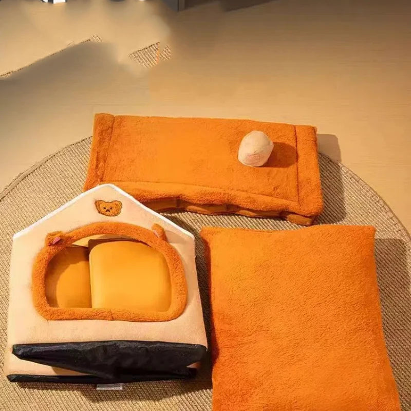 Four Seasons Universal Removable and Washable Pet Bed for Cats and Small Dogs