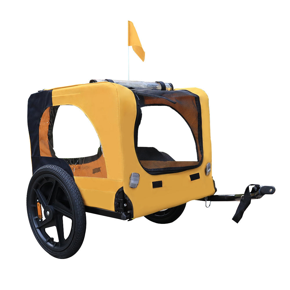 Outdoor Heavy Duty Foldable Practical Pet Stroller  With Bicycle Tow
